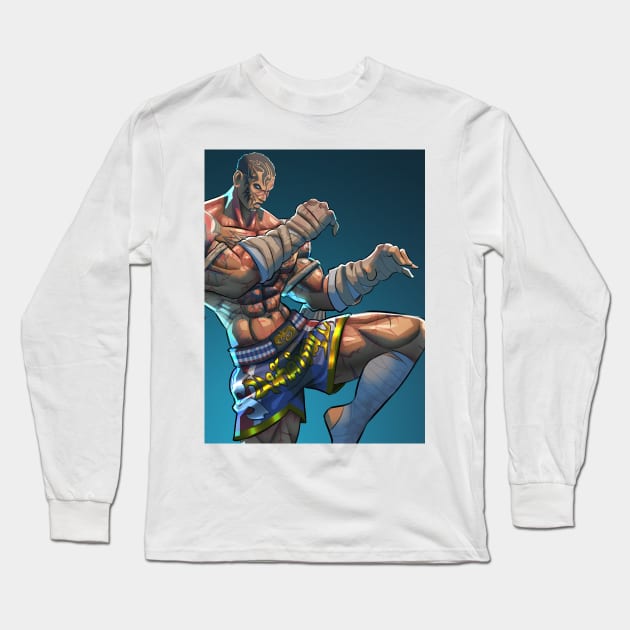 Tekken 7 Fanart - Fahkumram Collection Long Sleeve T-Shirt by Beckley Art